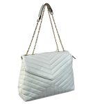 Bolso sintético con solapa y 2 compartimentos