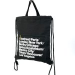 Mochila de cuerdas con asa de mano