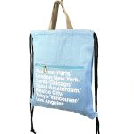 Mochila de cuerdas con asa de mano