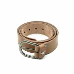 Cinturón piel vacuno estrella sostenible y artesanal