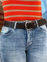 Cinturón piel vacuno estrella sostenible y artesanal