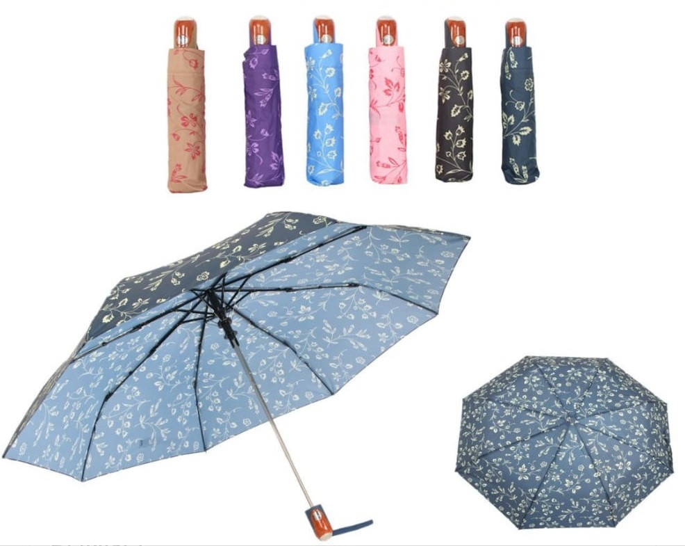 Paraguas corto diseño flores Paraguas corto diseño flores