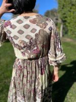 Vestido largo bohemio multicolor