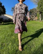 Vestido veraniego corto multicolor