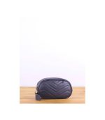 Riñonera de piel compacto con cierre de cremallera