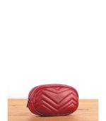 Riñonera de piel compacto con cierre de cremallera