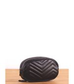 Riñonera de piel compacto con cierre de cremallera