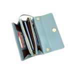 Bolsito Sintético con solapa magnética y asa de cadena