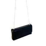 Bolsito Sintético con solapa magnética y asa de cadena