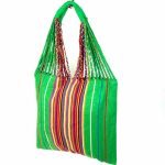 Bolso Saco de Algodón Multicolor para Mujer con Cierre de Cremallera