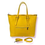 Bolso Piel estilo Shopper con bolsillo frontal