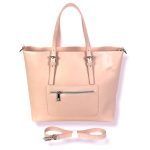 Bolso Piel estilo Shopper con bolsillo frontal