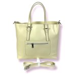 Bolso Piel estilo Shopper con bolsillo frontal