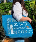 Bolso sintético shopper de gran capacidad