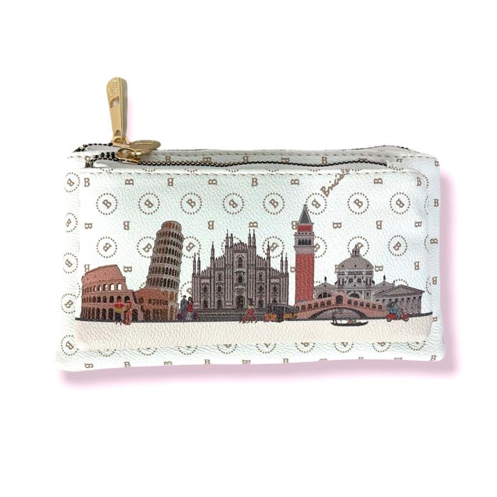 Cartera Monedero sintético 2 cremalleras