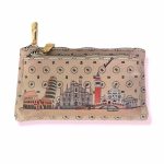 Cartera Monedero sintético 2 cremalleras