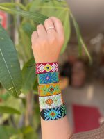 Pulsera étnica y artesanal ancha estilo Wayuu
