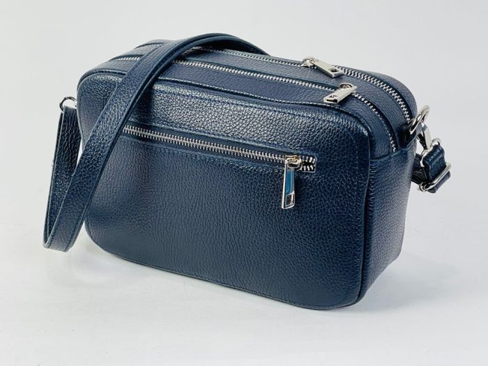 Bolso bandolera de piel con doble compartimento