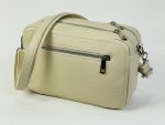 Bolso bandolera de piel con doble compartimento