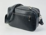 Bolso bandolera de piel con doble compartimento