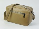Bolso bandolera de piel con doble compartimento