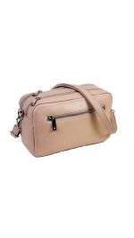 Bolso bandolera de piel con doble compartimento