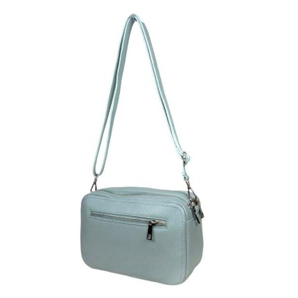 Bolso bandolera de piel con doble compartimento